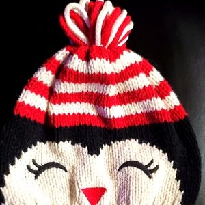 Toddler Penquin Beanie Knit Cap Hat